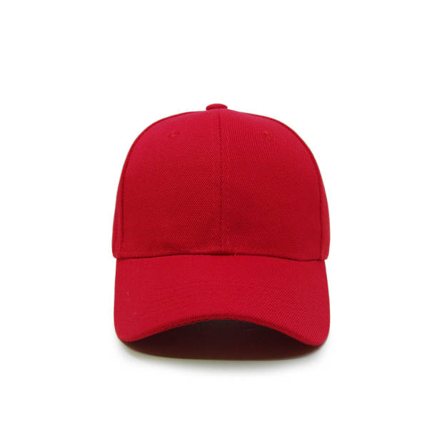 пустой цвет бейсболки красный - red cap стоковые фото и изображения