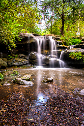 Hunts creek waterfalls. one of beautiful waterfall near Sydney, Australia