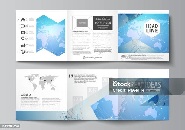 Simple Design Cover Use Map The Minimalistic Vector Illustration Of The Editable Layout Two Modern ...