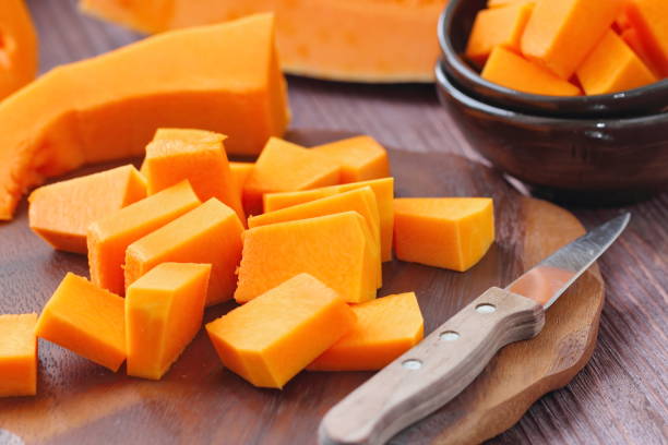 istock Pumpkin on the wooden table 664903866