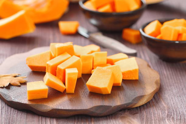 istock Pumpkin on the wooden table 664903868