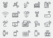 istock Wireless Technology WIFI lines Icons | EPS 10 664908956