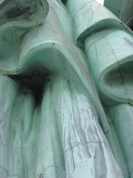 istock Statue of Liberty abstract close up 664915656