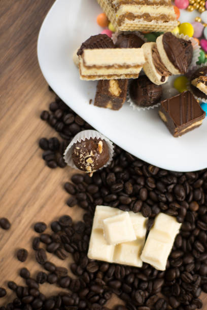 istock Delicious stack of several sweet cookies 664924160