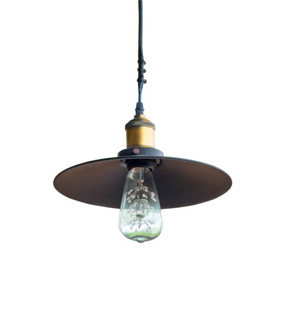 istock Hanging Vintage Lamp Isolated on White background 664934900
