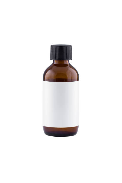 istock Brown cosmetic bottle with blank label, moisturiser concept 664942810