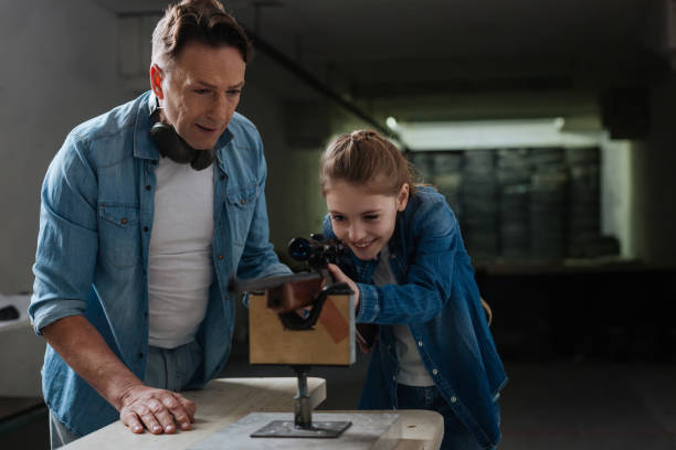 istock Pleasant caring father spending time with his daughter 664947618