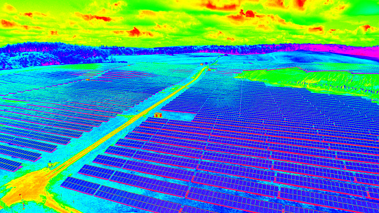 DCIM\100MEDIA\DJI_0149.JPGThermographic aerial view of a photovoltaic park - solar field