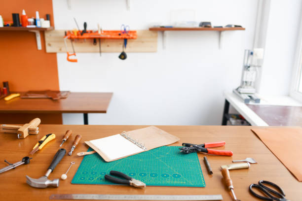 istock Workplace of artisan 664958974