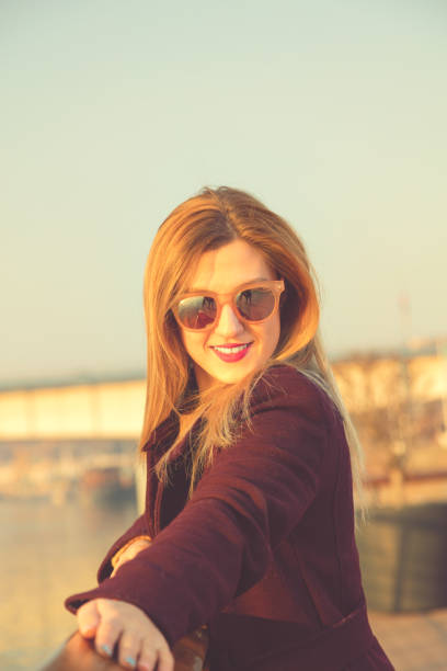 istock Cute girl posing outdoors. 664962708