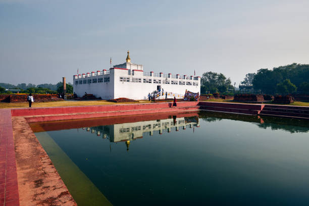 istock Life in India : Lumbini, The Birthplace of Buddha 664963218