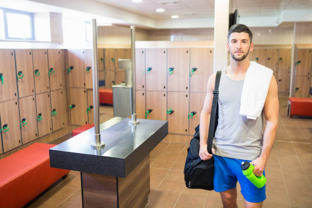 istock Smiling man about to go to the gym 664967908