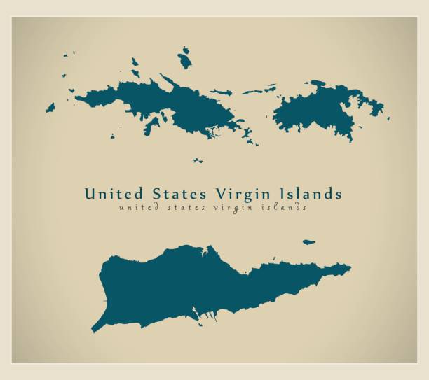 Modern Map Us Virgin Islands Vi Stock Download Image Now Modern Map Us Virgin Islands Vi 