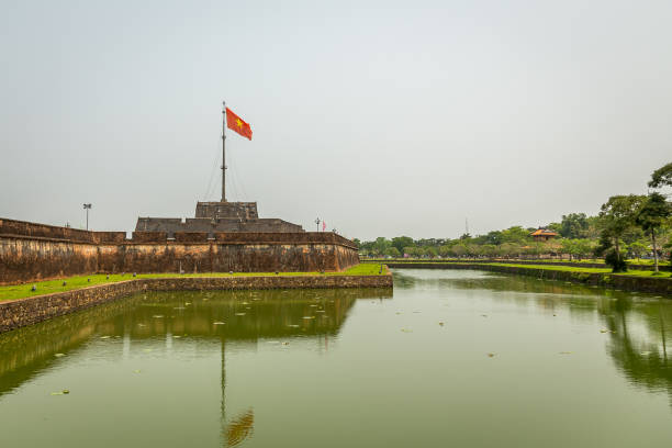 istock Exterior Walls, River and Fort in Hue 664973052