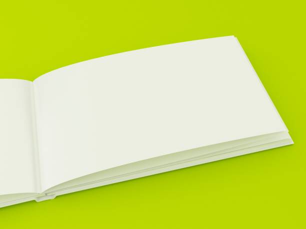 istock 3D Illustration of Brochure Template on color background 664975632