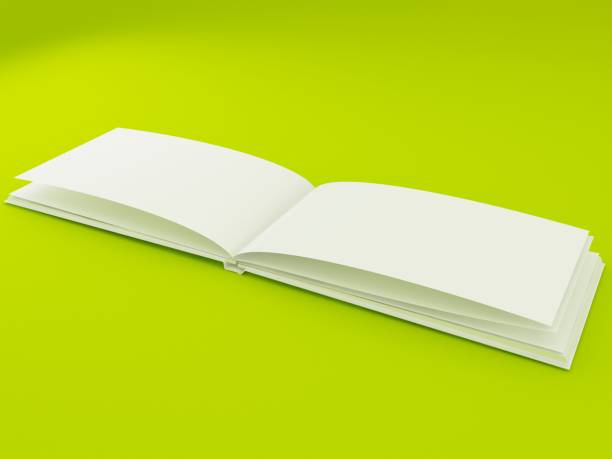 istock 3D Illustration of Brochure Template on color background 664975684