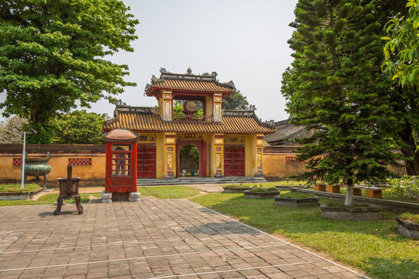 istock Old Gatre and Interior Garden in Hue 664983678