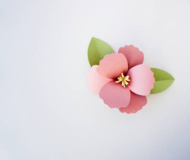 istock Flower Papercraft Art Activity Handmade Copy Space 664983958