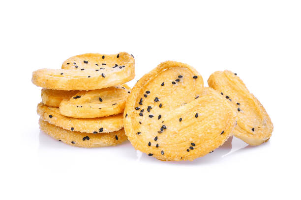 istock biscuit with black sesame isolated on white background 664987158