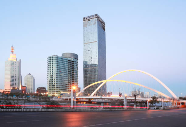 istock Modern city night landscape 664992132