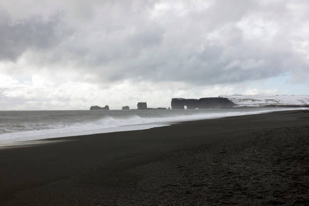 istock Black sand beach in Iceland 664994286