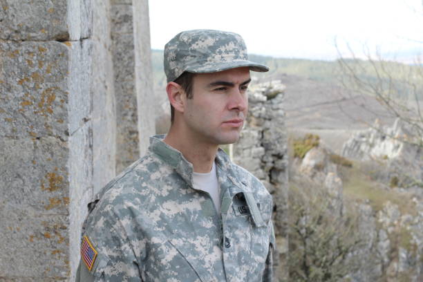 istock Soldier looking thoughtful on overseas mission 665006066