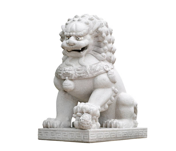 istock Chinese Imperial Lion Statue. 665016466