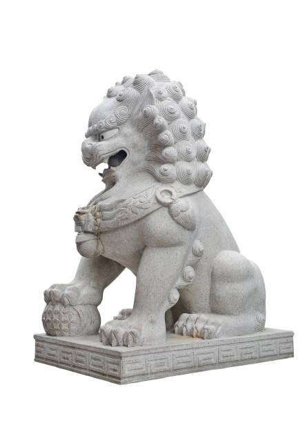 istock Chinese Imperial Lion Statue. 665016534