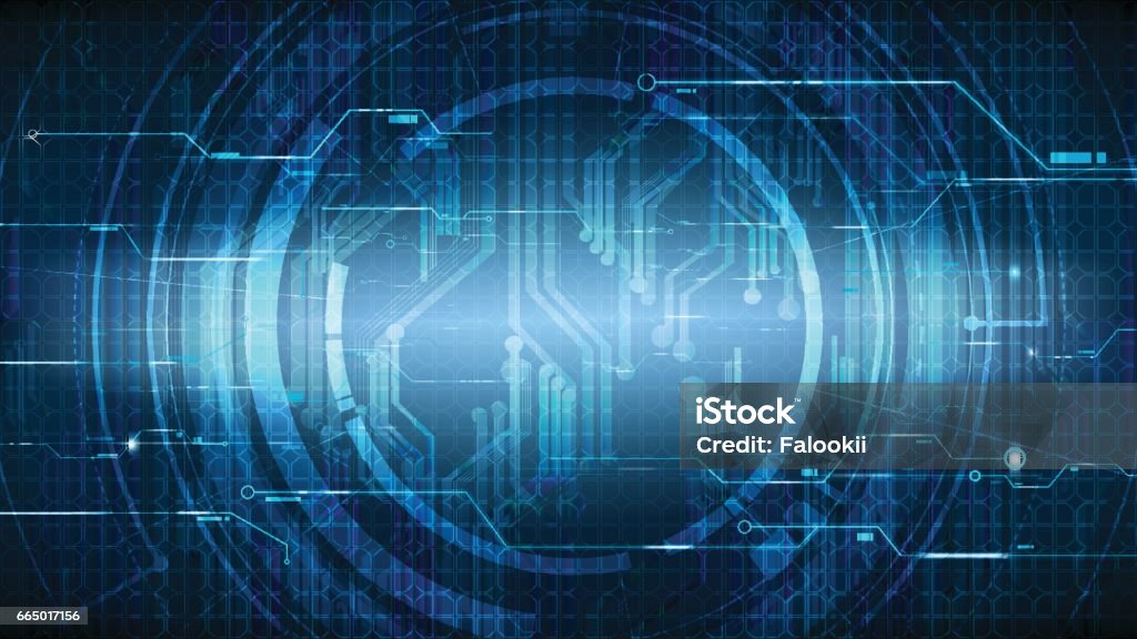 Hardware Interface Background Vector Technological Hud Interface Circuit Background Stock ...