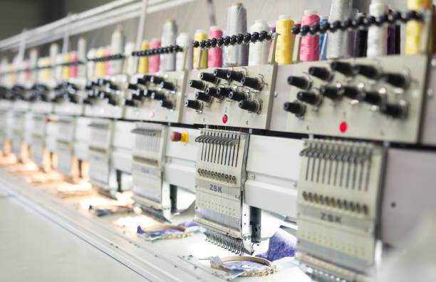 istock Fabric industry machinery production line 665021058