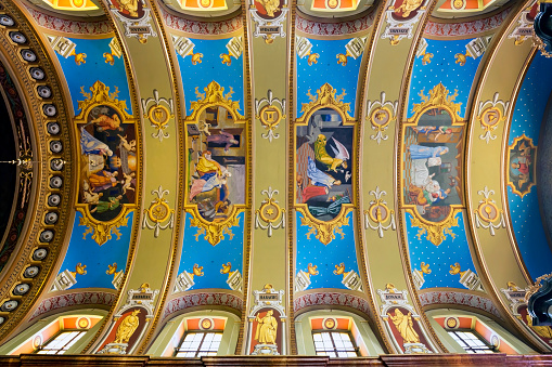 Ceiling paintings of the Roman-Catholic Basilica in Oradea (Nagyvarad)