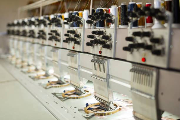 istock Fabric industry machinery production line 665021482