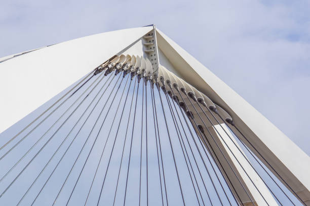 istock Cables and tower of the suspension bridge . 665031244