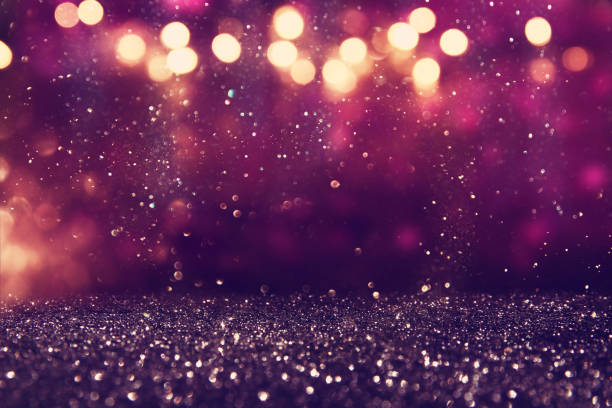 istock glitter vintage lights background. de-focused 665032034
