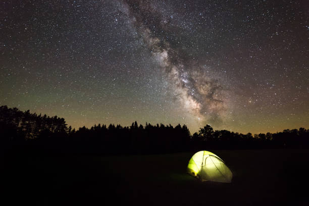 istock Tent Camping Under The Milky Way 665034990