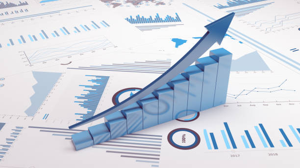 Business Trends Graphs and charts stock photo