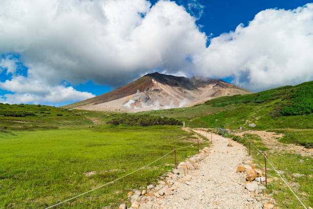 istock View of top of Mount asahidake (highest mountain of hokkaido,japan). 665038522