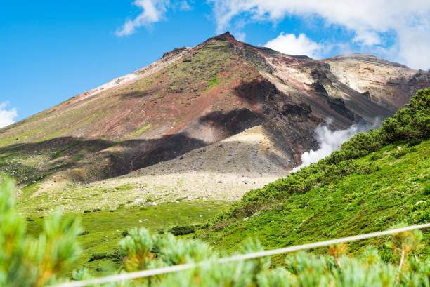 istock View of top of Mount asahidake (highest mountain of hokkaido,japan). 665038808