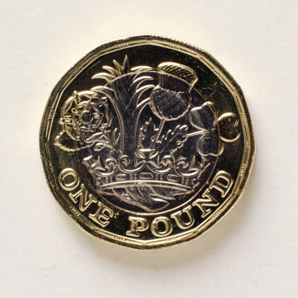 istock Single new British one pound coin 2017 close up 665039874