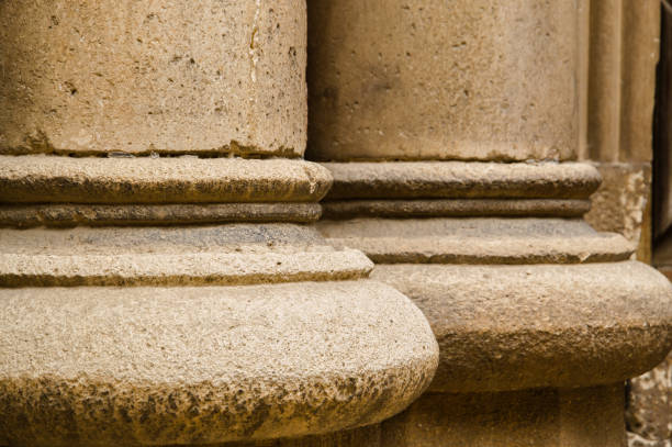 istock close-up of columns of a old building 665072456