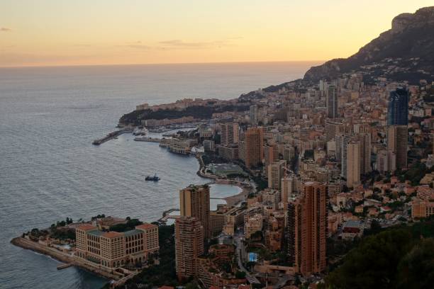 istock Montecarlo panorama view at the sunset 665085758