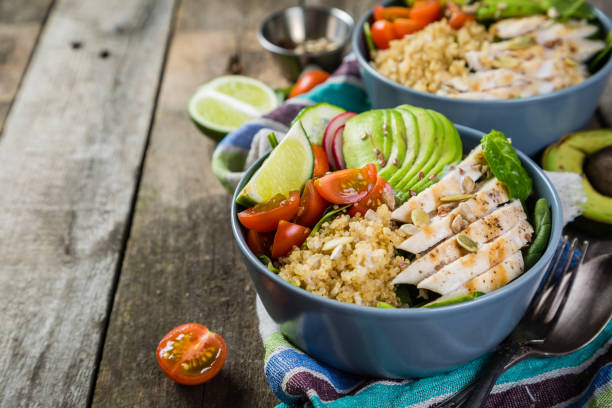 istock Fresh healthy salad in bowl and ingredients 665089298