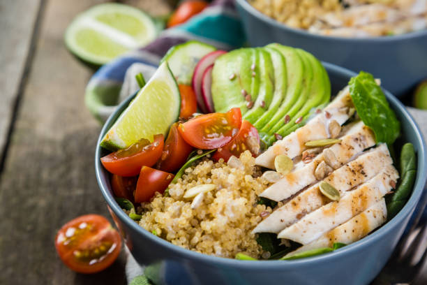 istock Fresh healthy salad in bowl and ingredients 665089394
