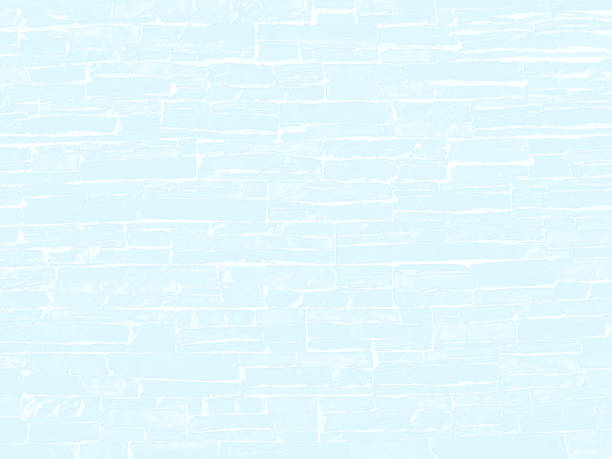 돌 담의 밝은 파란색 추상적인 배경 - stucco blue wall backgrounds stock illustrations