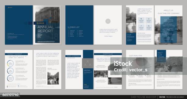 Cover Design Annual Report Flyer Brochure Stock Illustration - Download Image Now - Template, Brochure, Plan - Document