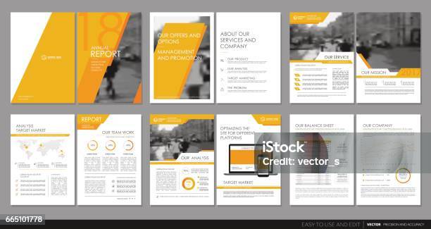 Cover Design Annual Report Flyer Brochure Stock Illustration - Download Image Now - Template, Plan - Document, Sales Pitch