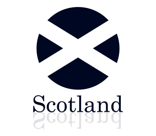 Vector illustration of flag of scotland