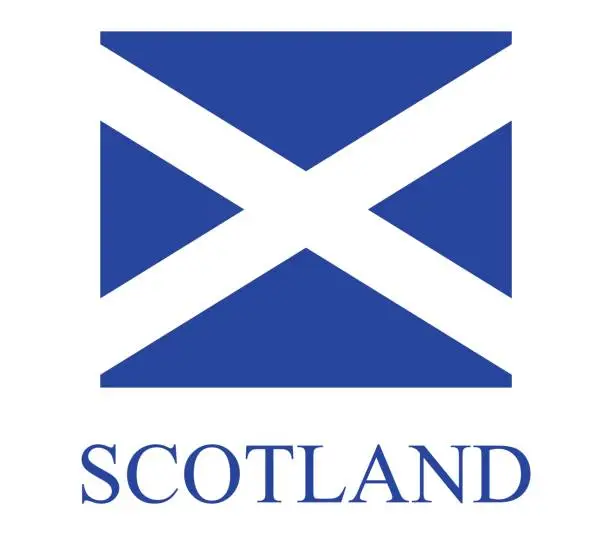 Vector illustration of flag of scotland