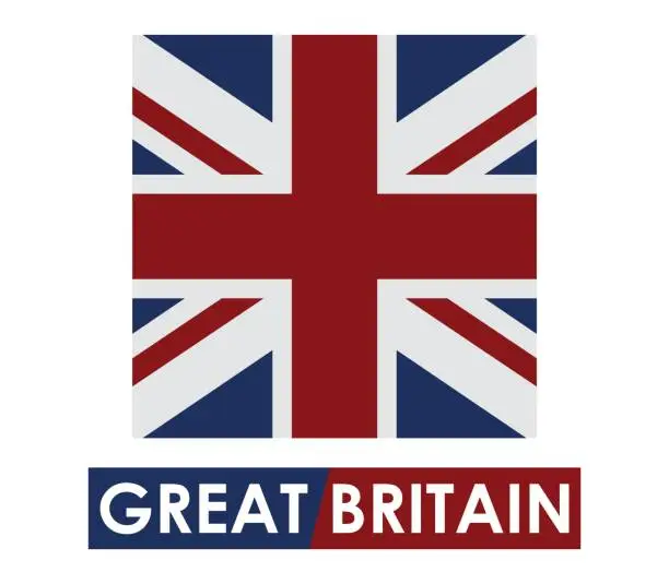 Vector illustration of flag of britain