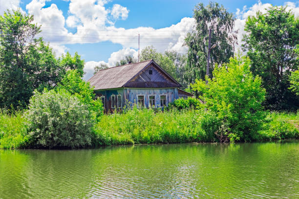 istock rural house on the lake 665107186